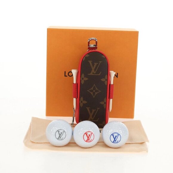 Authentic LOUIS VUITTON Monogram Booklet SetGolf Andrews Golf Ball bst717-120225 - Picture 1 of 16